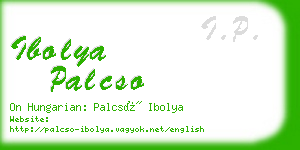 ibolya palcso business card